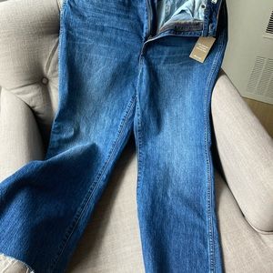 NWT Madewell Rigid Demi Boot Crop jeans sz 30